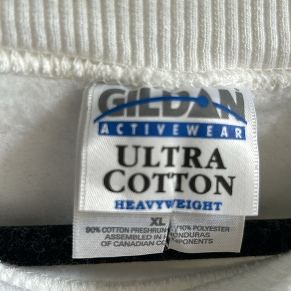 Vintage 90's Gildan Chinese Year of the Dragon Graphic White Sweater size XL - Picture 4 of 10